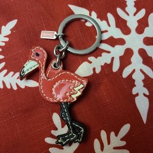 Coach Flamingo Keychain